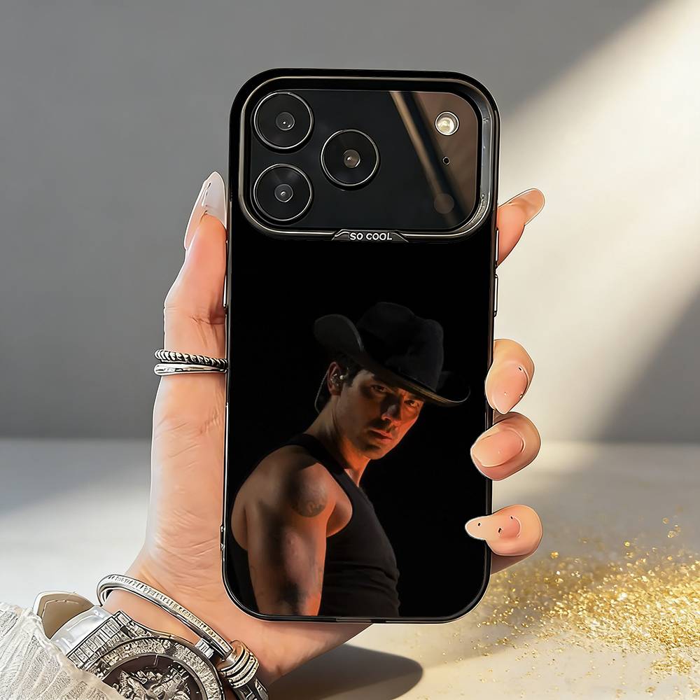 

Joe J-Jonas Singer Phone Case For iPhone17,16,15,14,13,12,11,Pro,MAX Gray Matte Silicone Black Cover iPhone16e