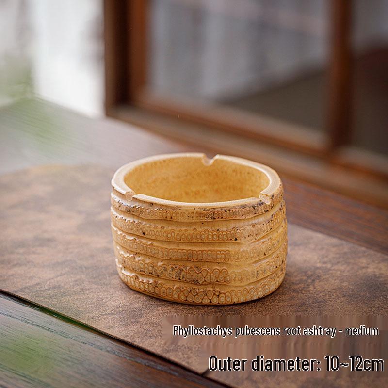 Luxury Wooden Walnut Ashtray with Storage - Ideal for Living Room & Hotel