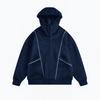 Men's American High Street Blockbuster Hooded Zip-up Cardigan Jacket Is A Textured Hooded Hoodie