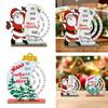 Christmas Calendar Xmas Decor Tabletop Decorative Manual Advent Calendar Christmas Decoration for Restaurant Office