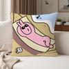 Funny Cartoon My Friend Rrabbit Pillow Case Suitable For Bedrooms Living Rooms Cars Home Decoration