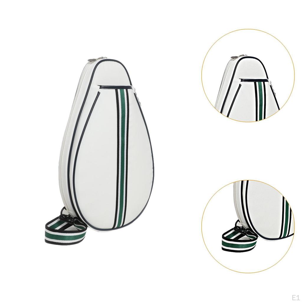 Badminton Paddle Carrier with Zipper, Crossbody