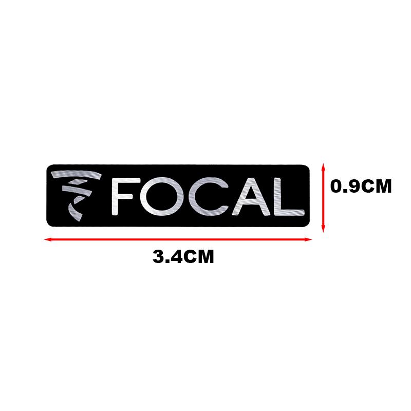2/4/8pcs high-quality Metal FOCAL logo car Hi-Fi Speaker audio Speaker Badge stereo Emblem sticker Auto styling