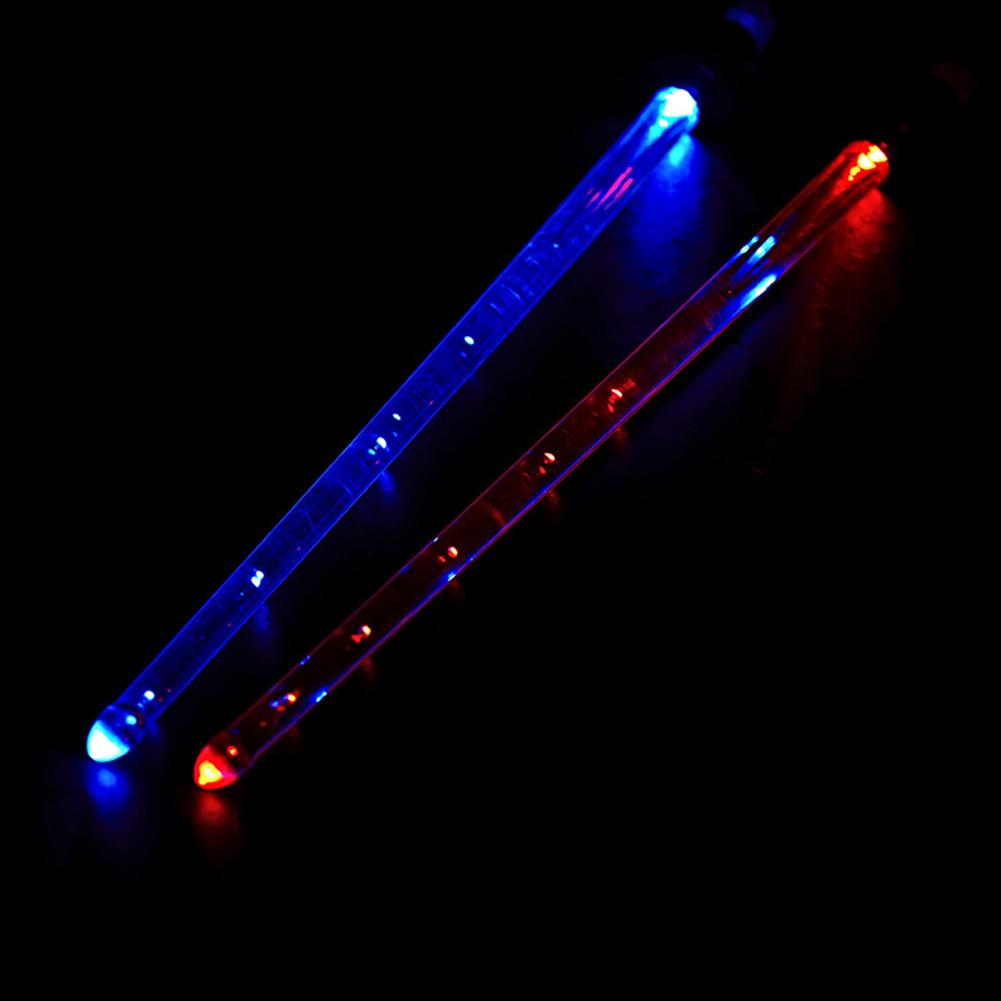 LED Light Up Drumsticks 15 Color Changing Plastic Drum Sticks LED Light Up Drum Sticks Jazz Drum Sticks for Adults Drummers