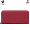 Humerpaul Ladies Wallet Leather Wallet RFID Anti-theft Swipe Wallet Zipper Large-capacity Wallet Multi-card Coin Purse