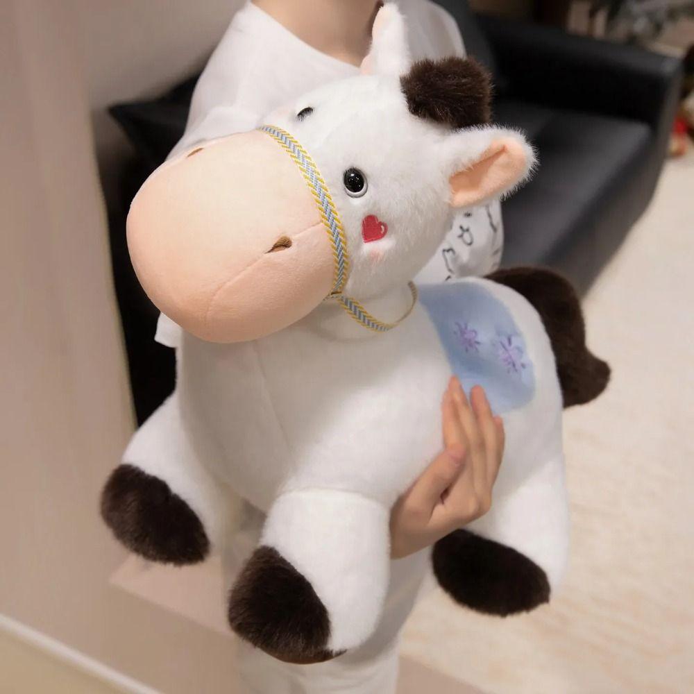 Mane Standing Foal Plush Doll Saddle Cartoon Horse Stuffed Toy Pony Plush Toys  Easter Gifts