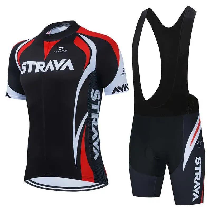 Herren Kurzarm Fahrradtrikot Set Mountain Road Bike Schnelltrocknend Atmungsaktiv Reitbekleidung