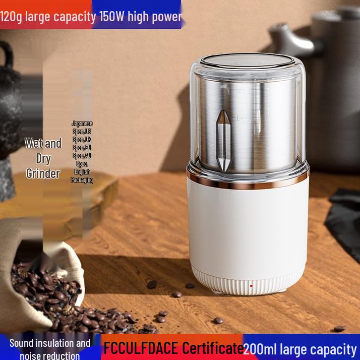 110V Low Noise Washable Coffee Grinder for Wet/Dry Beans & Ejiao