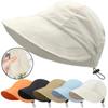 Foldable Wide Brim Sun Hat Drawstring Adjustable Caps for Men Women Beach Hats Summer Quick-drying Visors Fisherman Cap