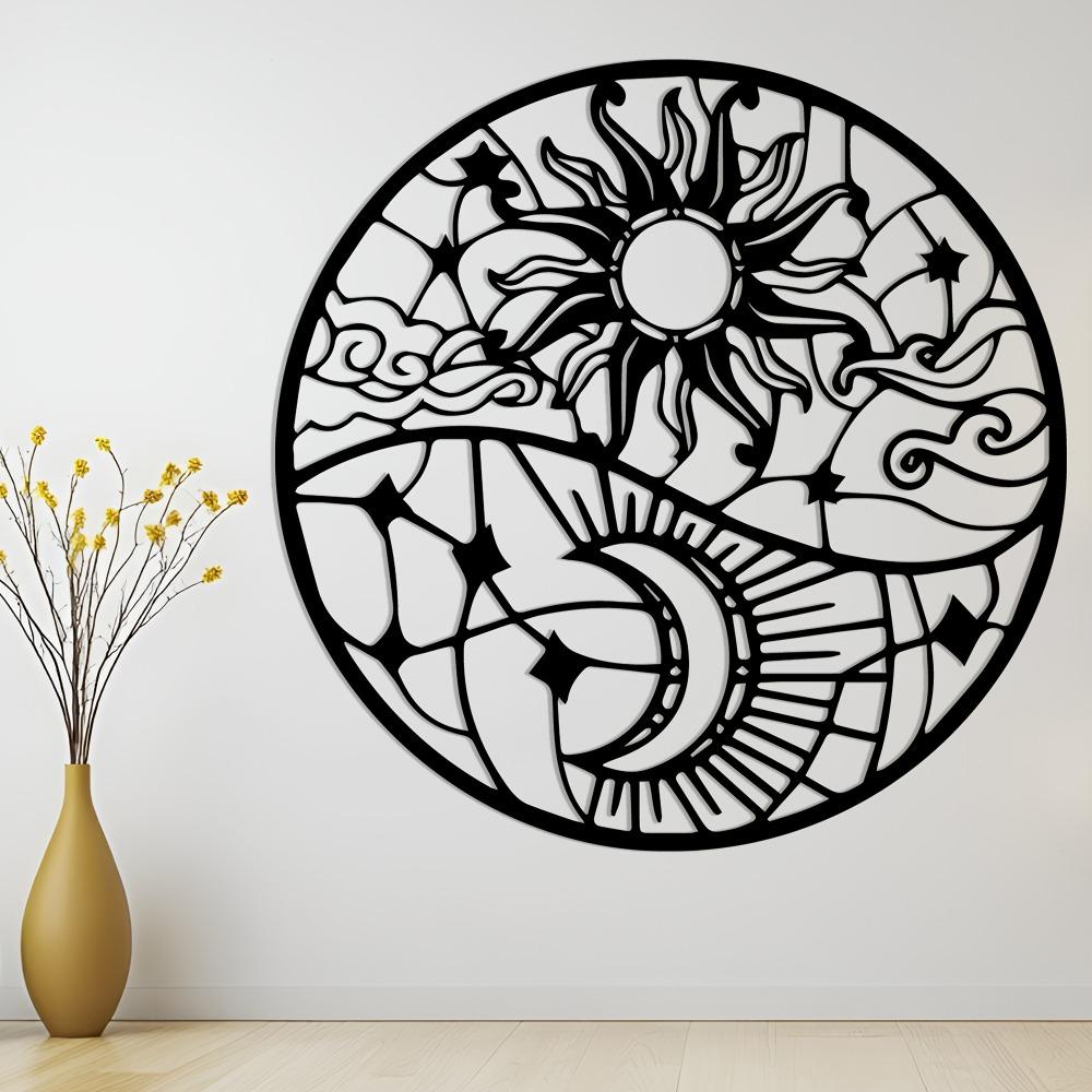 Solare Eisen-Wandkunst Langlebige Außendekoration Modernes Geschenk