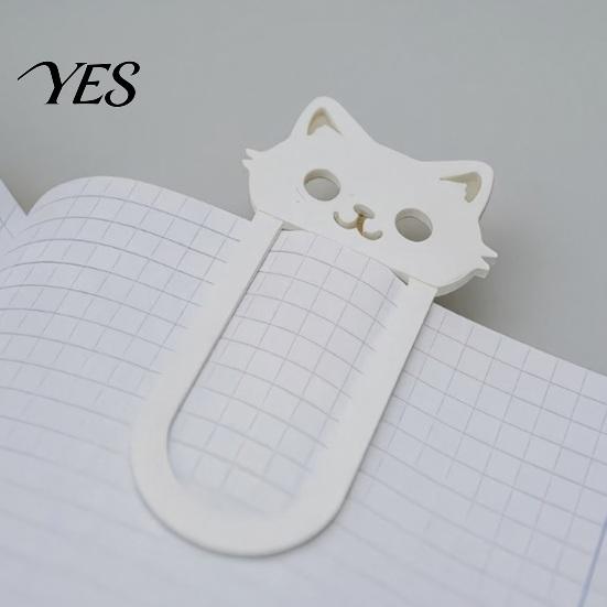 Smooth Edge Bookmark 3D Printed Cat Bookmark, Stable Clamping Book Clip, Not Easy To Cute Fall Off Non-Scratch Practical Reading Mark for Accessory