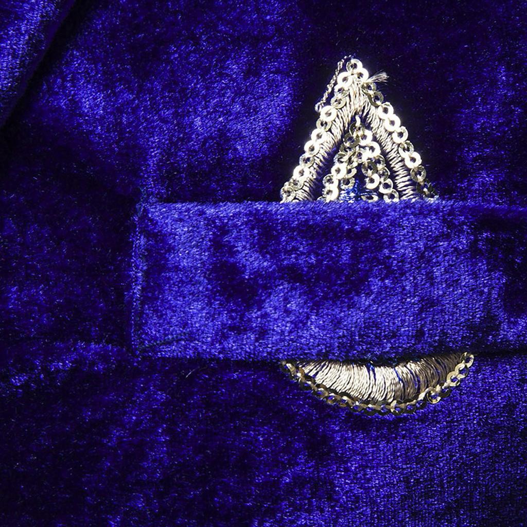 Herr Varmstämplad Enfärgad Tryckt Affärsbröllopsfest Ytterplagg Kappa Kostym Toppar