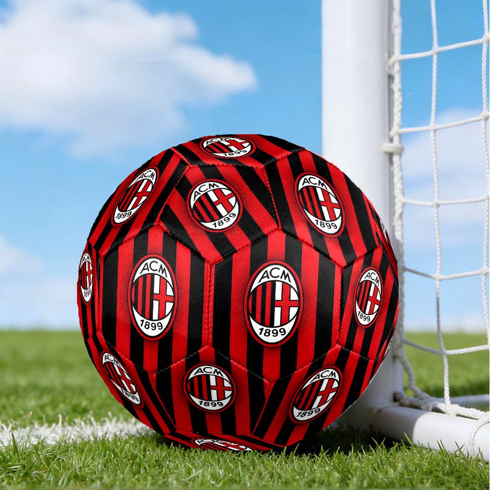 Milan Football club Printed Size 5 Soccer Balls, High-Quality, Anti-Slip, Protective Football, A Unique Gift , Birthdays, Christmas Gifts