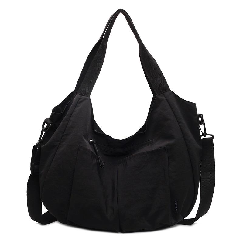 Autumn Women's High-End Large Capacity Tote & Crossbody Pleated Handbag