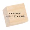 12PCS Uniform Size Wood Cubes Smooth Surface Wooden Cubes Wooden Blocks  DIY Projects