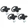 Alloy Furniture Handles Black/silver Single Hole Vintage