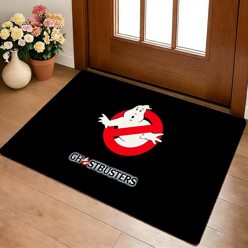 American Movie Ghostbusters Floor Mat Cozy Flannel Soft Thick Non-Slip Mat For Living Room Bedroom Kitchen Decor Rugs