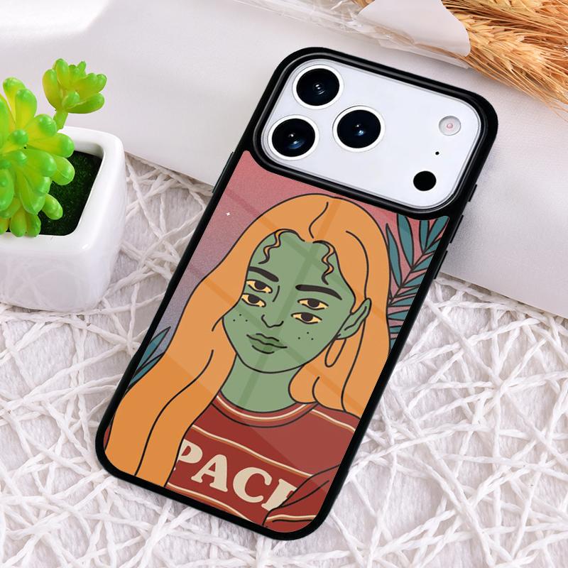 Hippie Grunge Art Phone Case for iPhone 17 Air 16 15 11 12 14 13 Pro Max Shockproof Cover