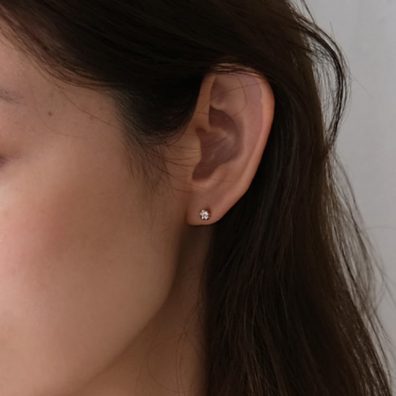 Pinaf Popcorn flower mini earring