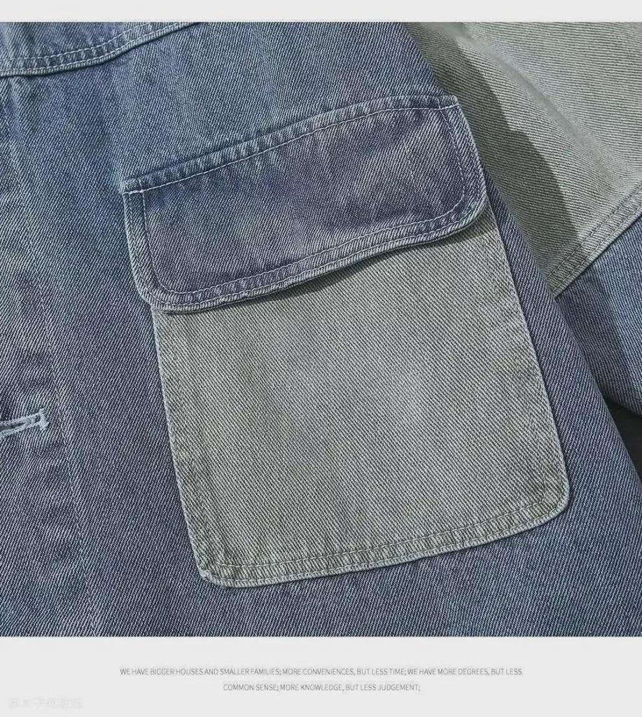 2023 Retro-Jeansjacke: Herren Casual Japanische Mode, Hongkong-Stil, Lockere Passform, Ganzjahres Trendy Design