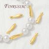 15.3mm Fish Shape Beads 18K Gold Plated Separators For Bracelets Accessories,DIY Jewelry Making Supplies,Necklace Beads Findings