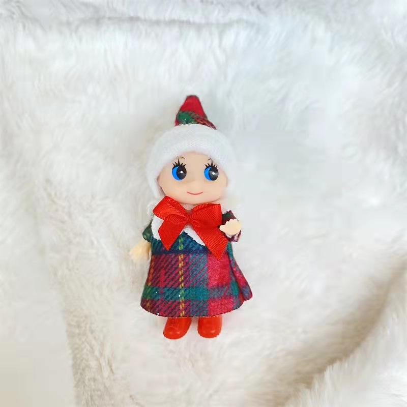 Baby Doll Elf Toy With Movable Arms Legs With Feet Shoes Christmas