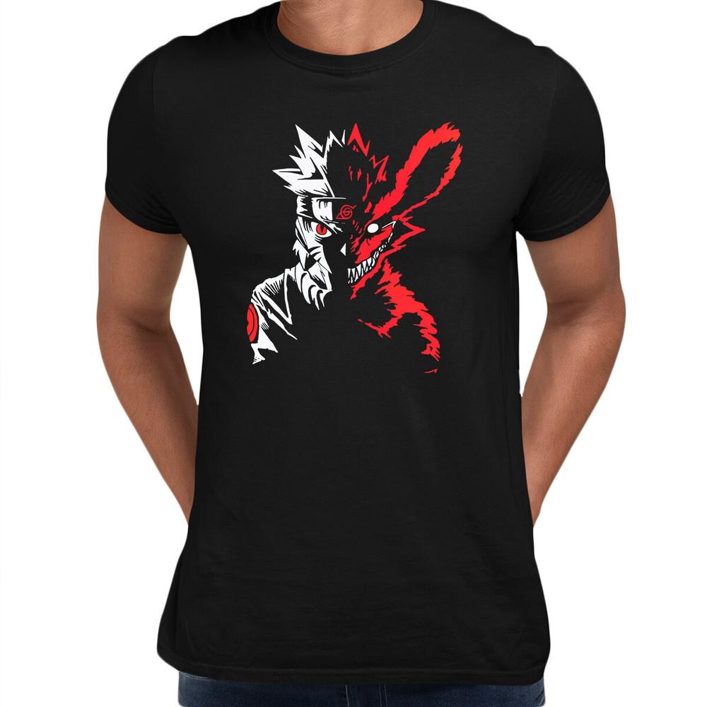 Naruto X Kurama Fox Soul Anime Akatsuki Japan Manga Adult Kids Tees Gift Movie
