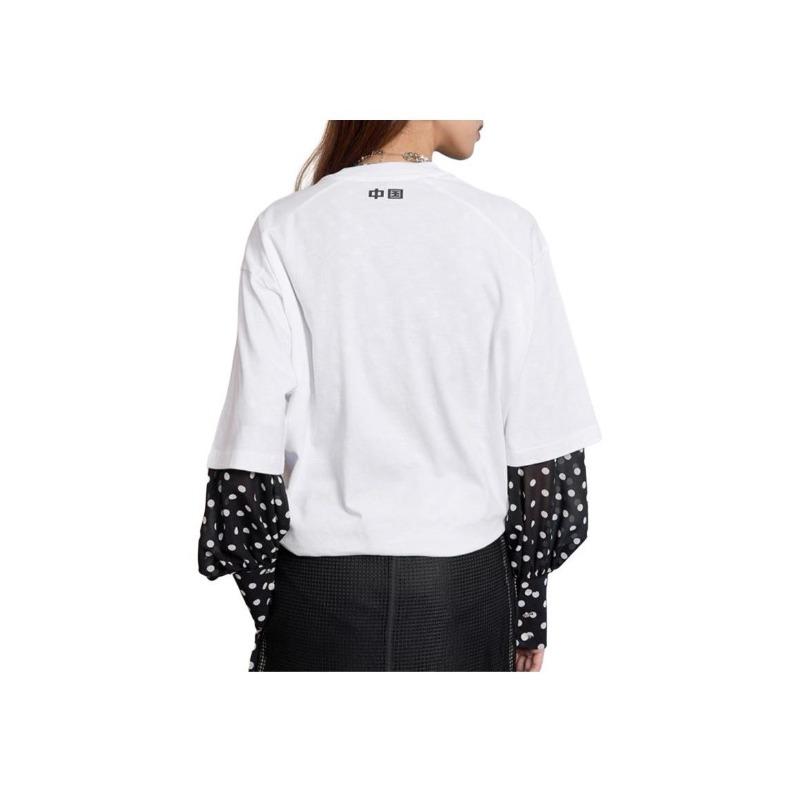 adidas Camiseta Suave Cómoda Transpirable Holgada de Manga Corta Tops Unisex Blanco JZ3275