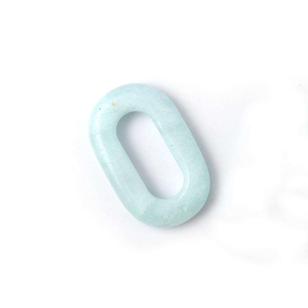 1 Stück Naturstein-Anhänger, hohl, oval, Quarz, Amazonit, Amethyst, Edelsteine, Charms für die Schmuckherstellung, DIY, Frauen, Männer, Halskette, Ohrringe, Zubehör, 23 × 38 mm