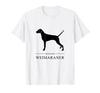 Weimaraner Black Silhouette T-Shirt