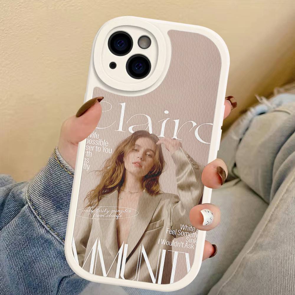 Singer C-Clairo Leder Handyhülle Für Iphone 16 15 14 Plus 13 12 11 Pro Max Hülle