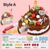 Bambini Dolcetti Torta Finta Giocattoli Cucina Simulati Plastica Taglio Cibo Oggetto Giocattolo Bambini Riconoscimento Oggetti Ragazzi Ragazza Regalo di Compleanno