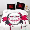 Chainsaw Fright Bedding Set Single Twin Full Queen King Size Halloween Bed Set Aldult Kid Bedroom Duvetcover Sets 3D Print 011