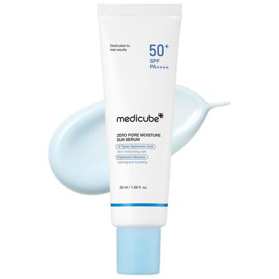 Mediqueb Zero Pore Moisture Serum Sunscreen SPF50+ PA++++ UV Primer Luminous Super Moisture Water Fit UV Cream