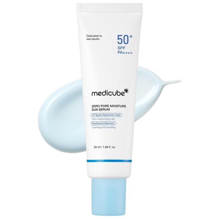 Mediqueb Zero Pore Moisture Serum Sunscreen SPF50+ PA++++ UV Primer Luminous Super Moisture Water Fit UV Cream