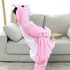 Dinosaur Kigurumi Pajamas Animal Cosplay Costume Kids Boys Girls Onesie Winter Warm Sleepwear with Slippers Gloves