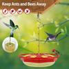 Hummingbird Feeder with 8 Feeding Hanging Bird Feeder Ant and Bee Proof Flower Shape Hummingbird Feeder for Garden Outdoor