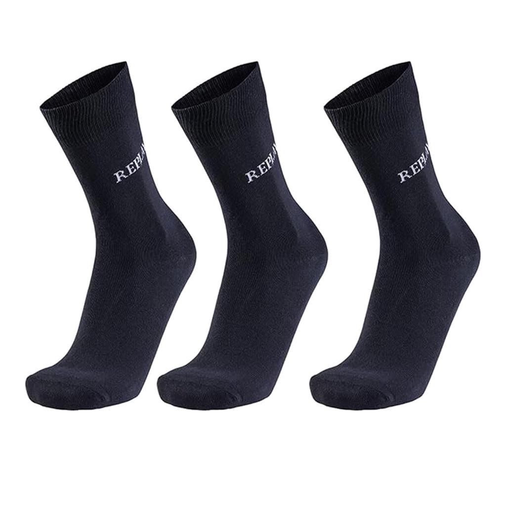 Replay Unisex Adult Logo Socks (Pack of 3)