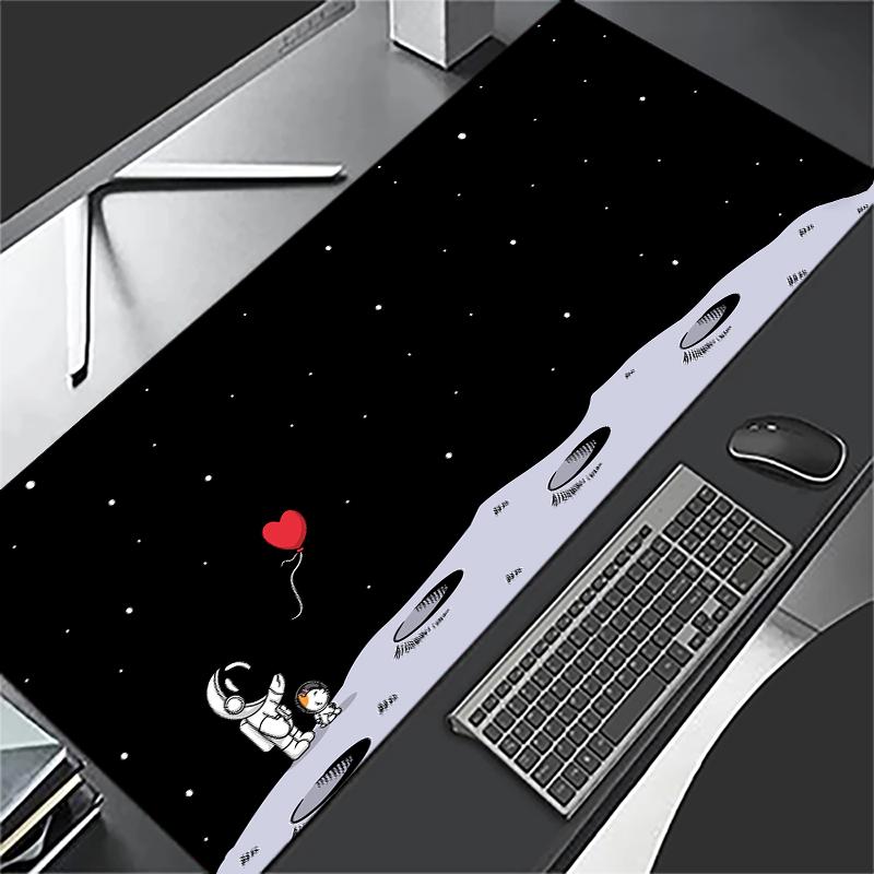 Cute Astronaut Mouse Pad Space Computer Laptop Keyboard Mousemat XXL Large Mousepad Gaming Non-slip rubber PC Office Desk Mats
