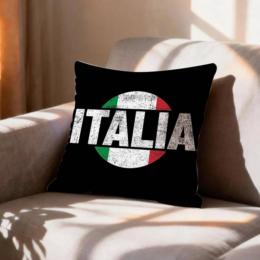COOL FFlag of Italy Pillow Case Pattern Printed Pillowcase For Living Room Sofa Cushion Cover