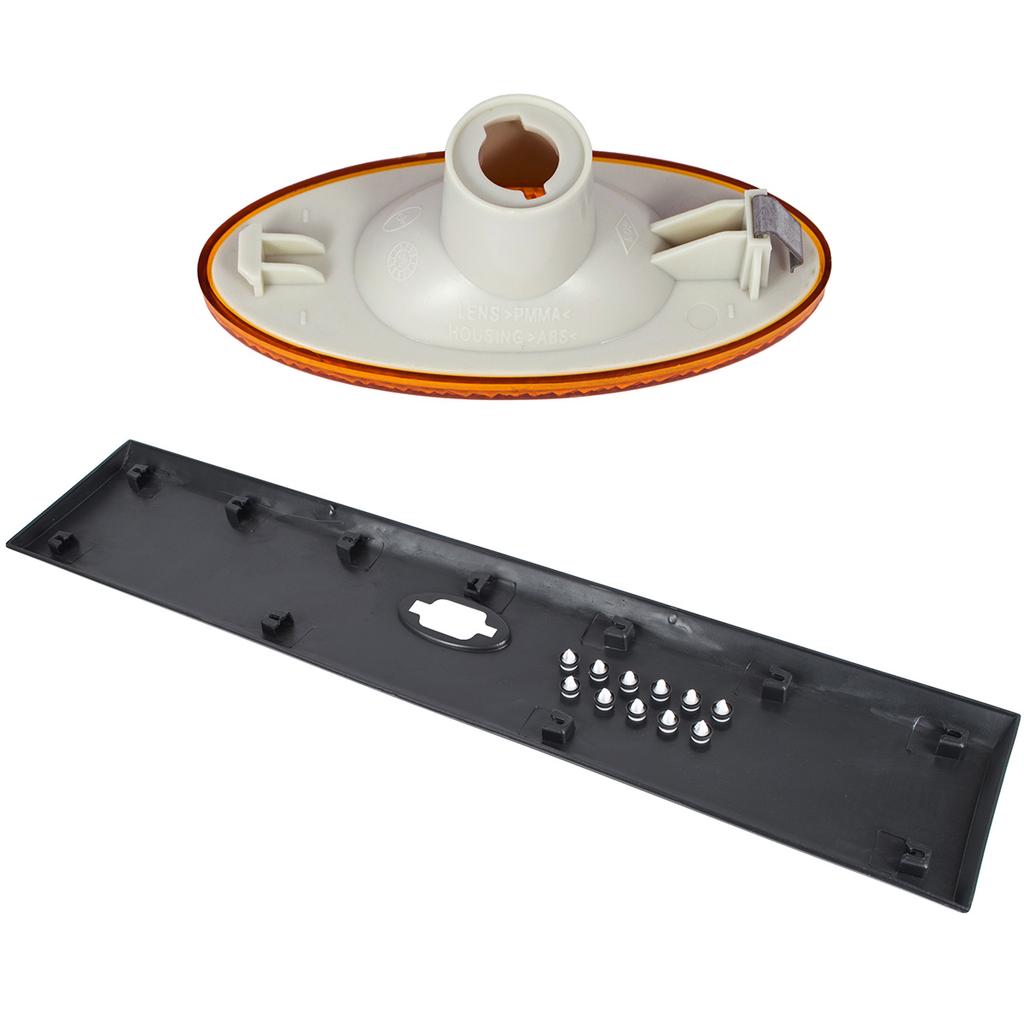 Renault Master III LONG MAX 2010- Side Strip for Sliding Door with Marker Light Position Right + Side Marker Light 2 Pcs Set