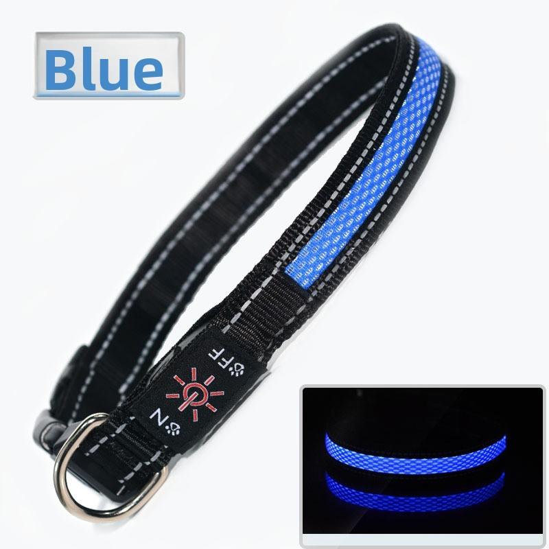 Up Led Light Dog Collar Rechargeable Waterproof Safety Collars Supplies Pet
