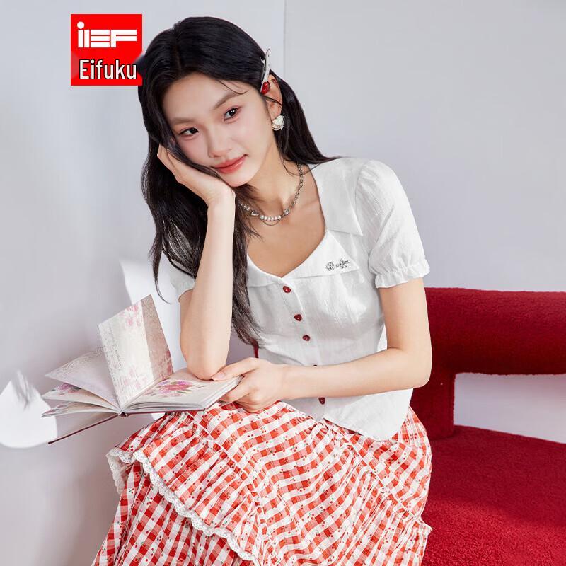 IEF Women s Korean Style Short Sleeve T-Shirt S