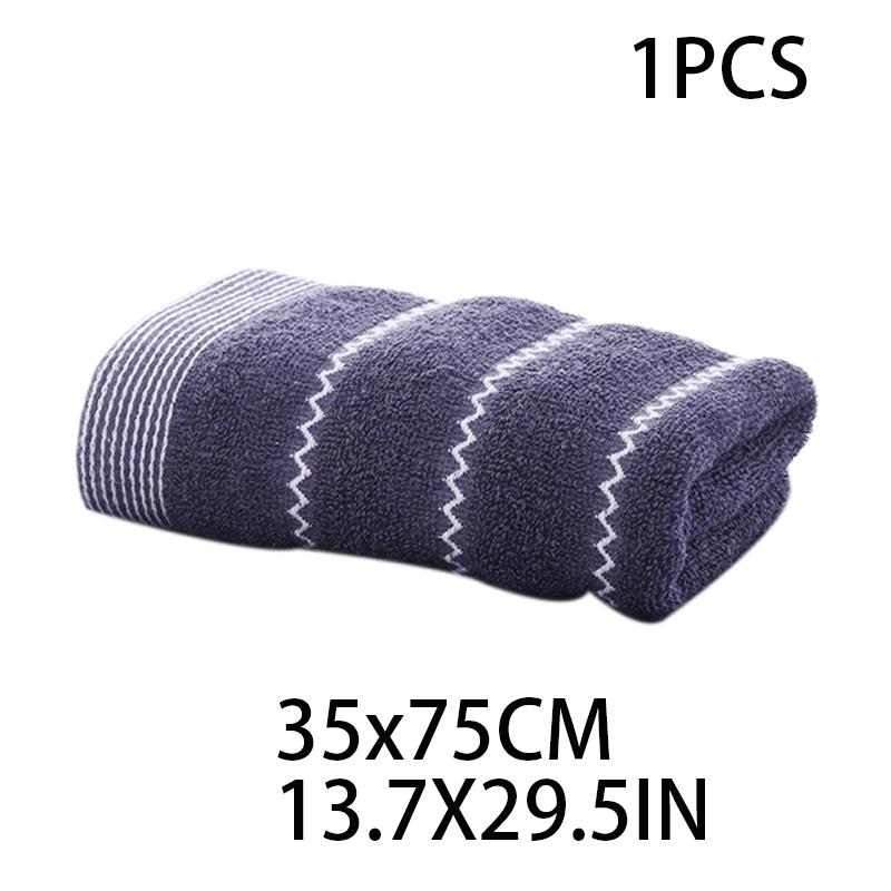 70x140cm pure Cotton Absorbent Large Size bath towelStriped Solid Color Soft Comfortable adult Bathroom Towel Towel Hotel Towel