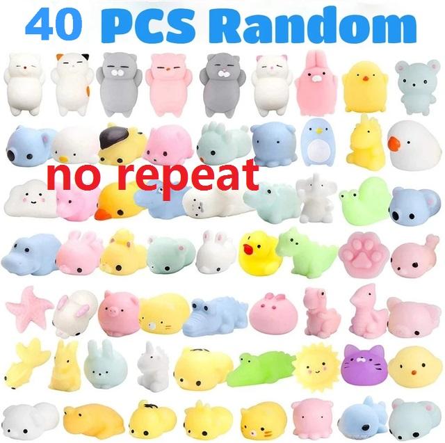 50-5PCS Kawaii Squishies Mochi Anima Squishy Hračky pro děti Antistresový míček Squeeze Party Favorities Hračky pro úlevu od stresu k narozeninám