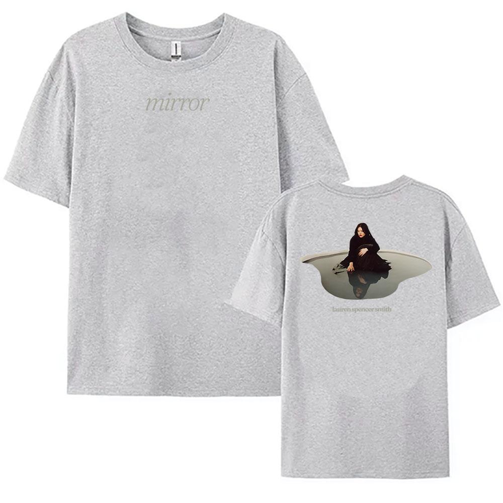 

Mirror LAUREN SPENCER SMITH Tshirt Cotton Loose Unisex Streetwear Singer Printing Fashion Female T Shirt Casual Graphic Tshirts 2XL