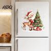 Moisture Proof Wall Decor for Classroom Christmas Santa Claus/Snowman Static Glass Stickers Removable Windows Clings PVC Waterproof Stickers Kitchen
