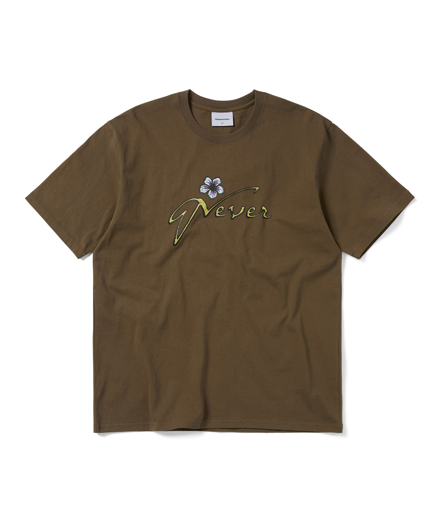 This Is Never That Tropical Never Tee Brown S