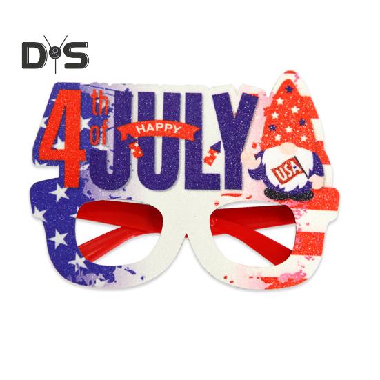 

1/12 шт. Очки с американским флагом, патриотическая вечеринка в честь Дня памяти, звездно-полосатые очки для празднования Дня ветеранов США 4 июля K