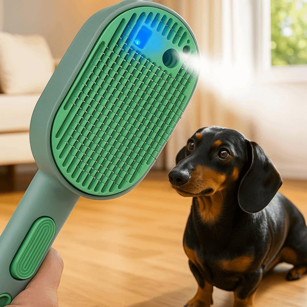 USB Charging Pet Spray Hair Comb Efficiently Pet Hair Cleaning Comb Pet Massage Brush  Shedding